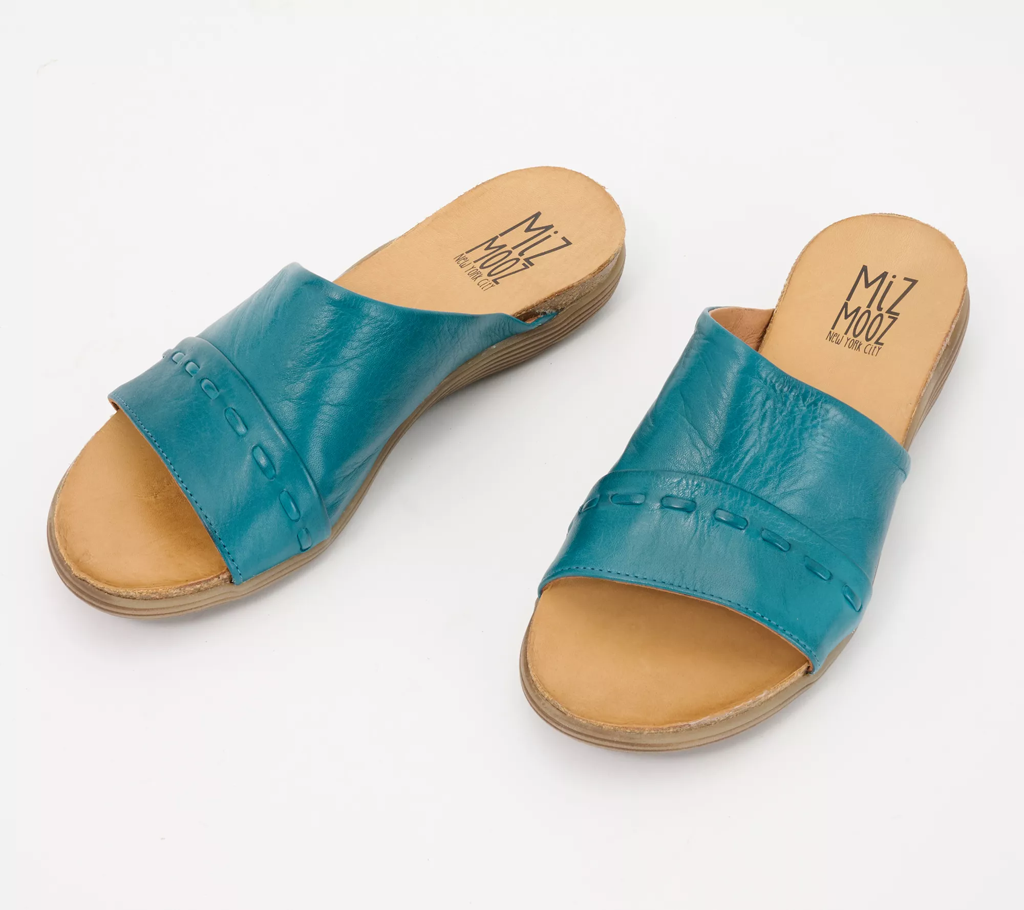 "As Is" Miz Mooz Leather Slide Sandals - Mae