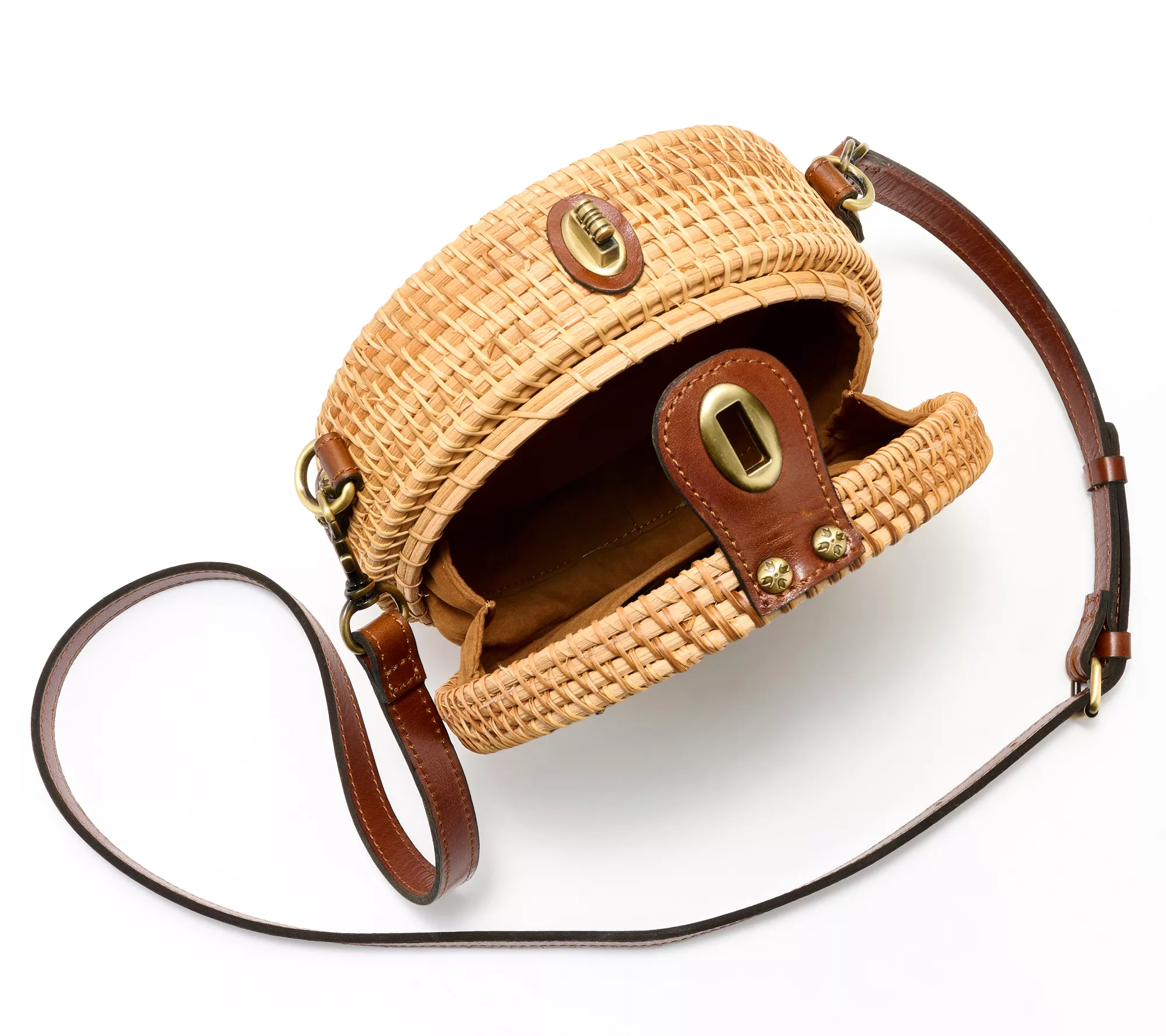 "As Is" Patricia Nash Leather Lodetta Basket Crossbody