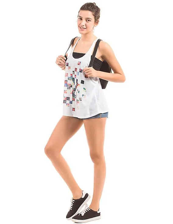 Aeropostale Slubbed Racer back Tank Top