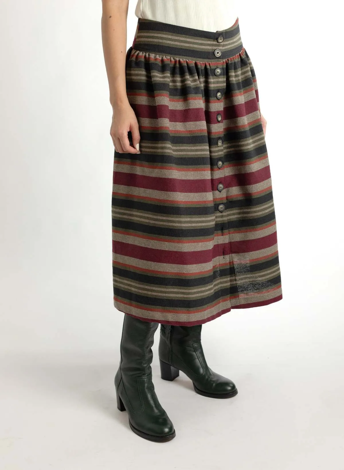 Amanda Skirt - Shuttle Stripe