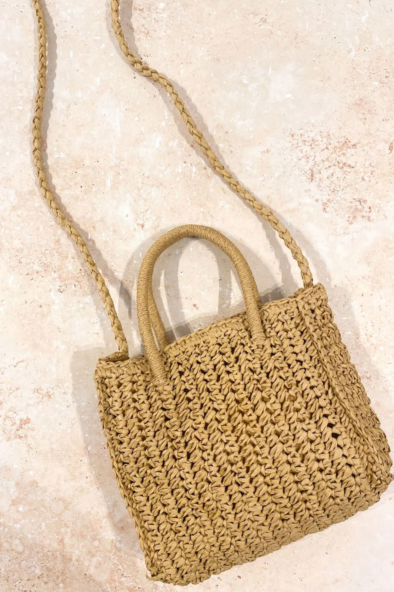 Anya Straw Bag Tan