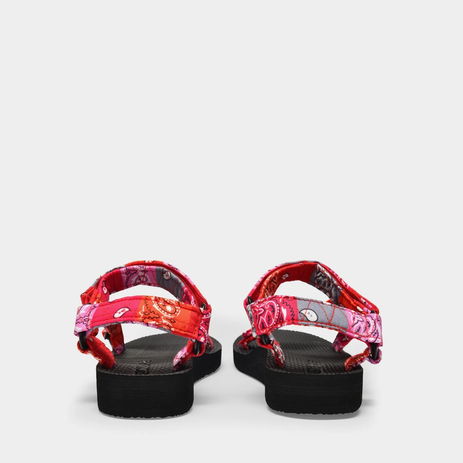 Arizona Love  Trekky Quilt Sandals in Red Canvas