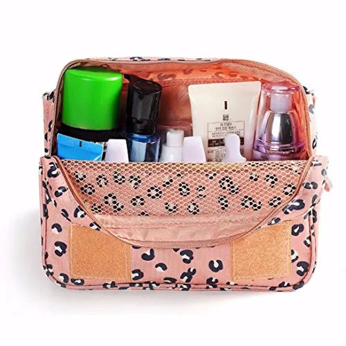 AutumnFall Pockettrip Hanging Toiletry Kit Clear Travel BAG Cosmetic Carry Case Toiletry (Pink)