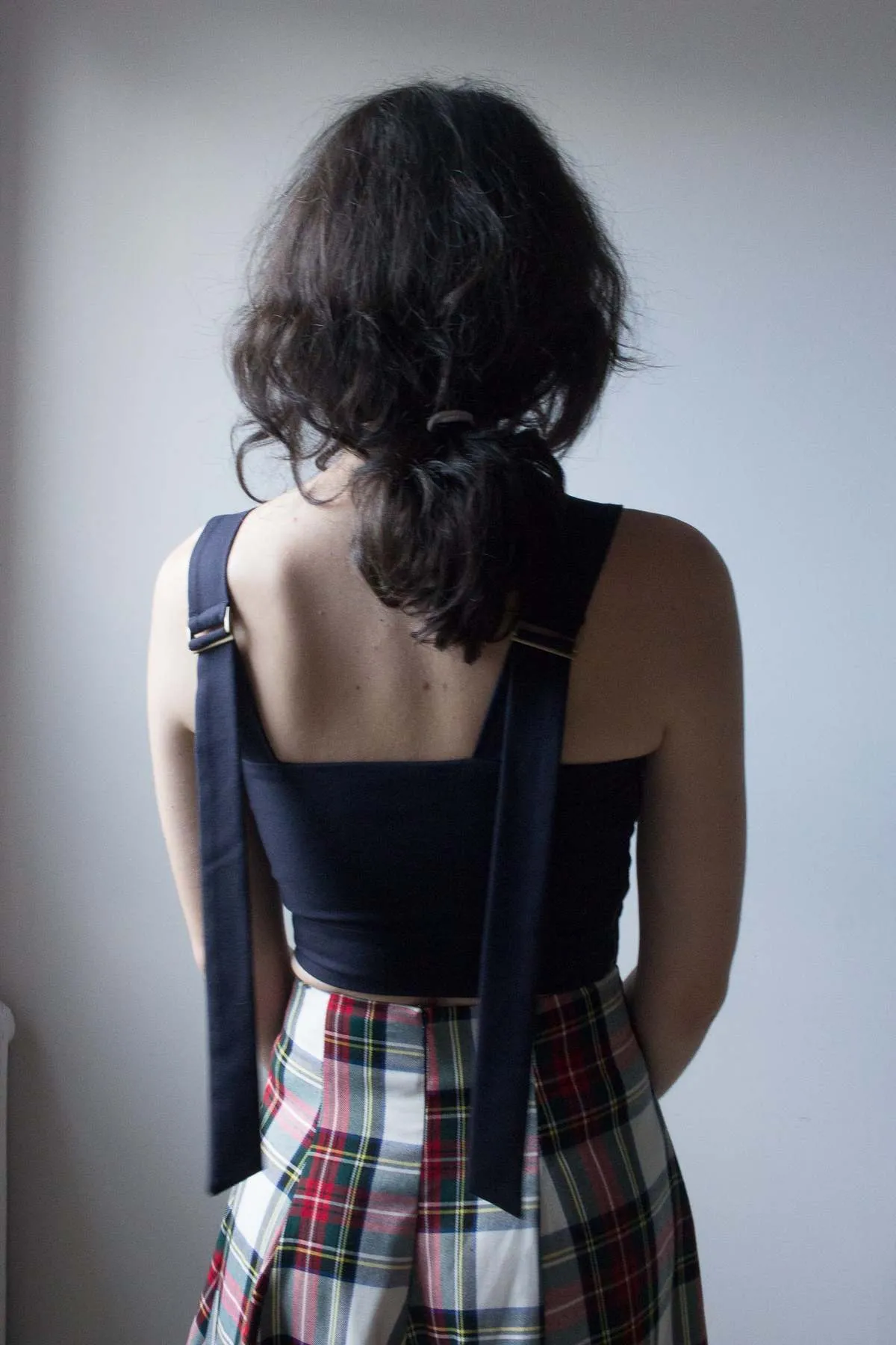 Berkley Skirt - White Plaid