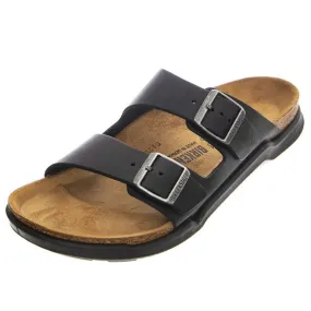 Birkenstock Arizona Adventure Oiled Leather Artic Old Black Sandals - Regular Fit