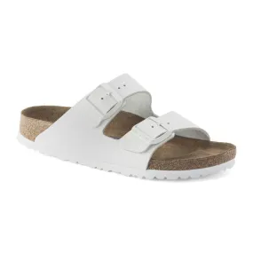 Birkenstock Arizona Soft Footbed White Leather Women’s Sandals (Narrow)