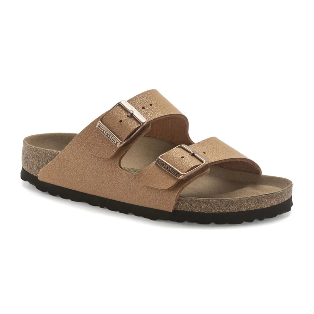 Birkenstock Arizona Vegan Earthy Pecan Birkibuc Women’s Sandals (Regular)