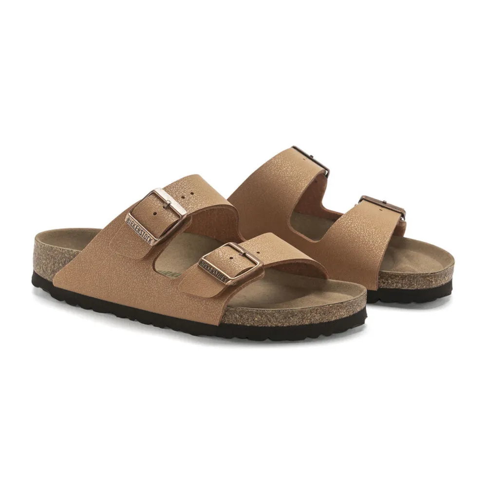 Birkenstock Arizona Vegan Earthy Pecan Birkibuc Women’s Sandals (Regular)