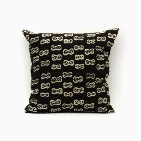 Black Mudcloth Pillow