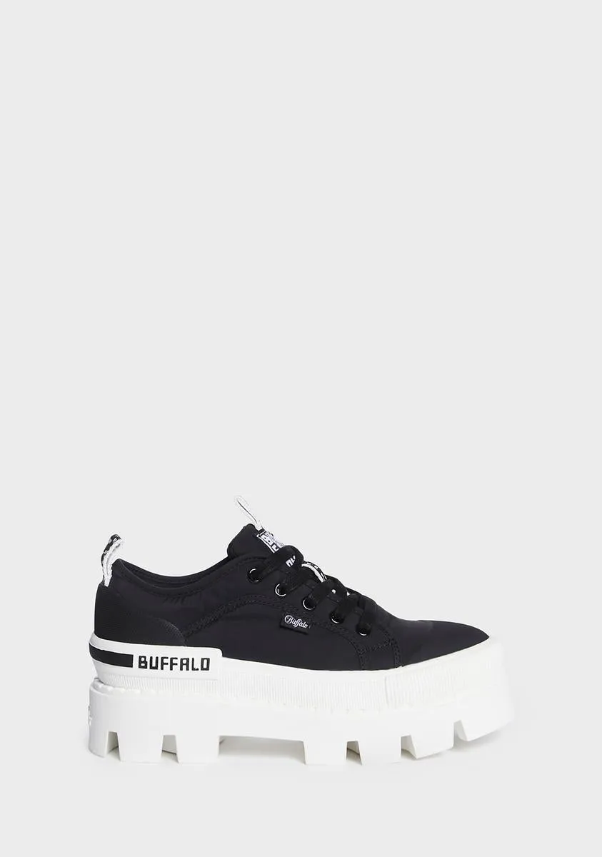 Black Raven Lo Platform Sneakers-