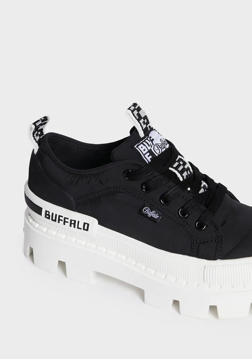 Black Raven Lo Platform Sneakers-