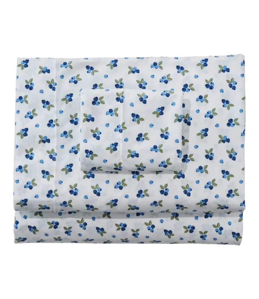 Blueberry Percale Sheet Collection