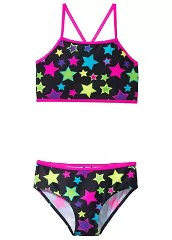 bonprix Girls Star Print Bikini Set | Grattan