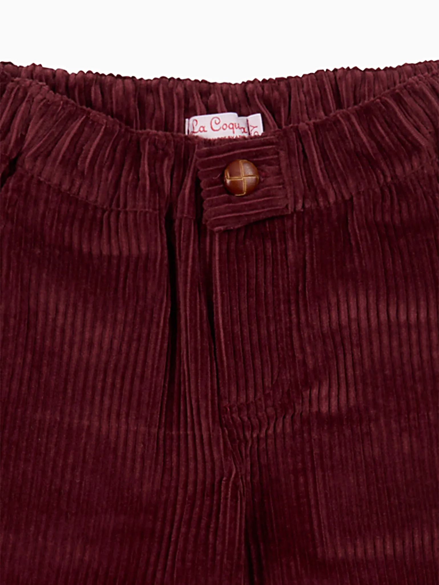 Burgundy Benito Corduroy Boy Trousers