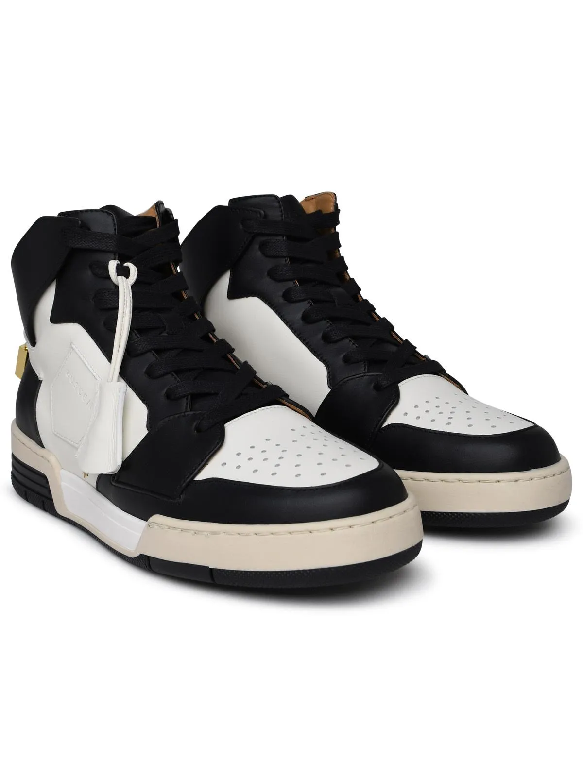 Buscemi    Buscemi 'Air Jon' Black And White Lear Sneakers