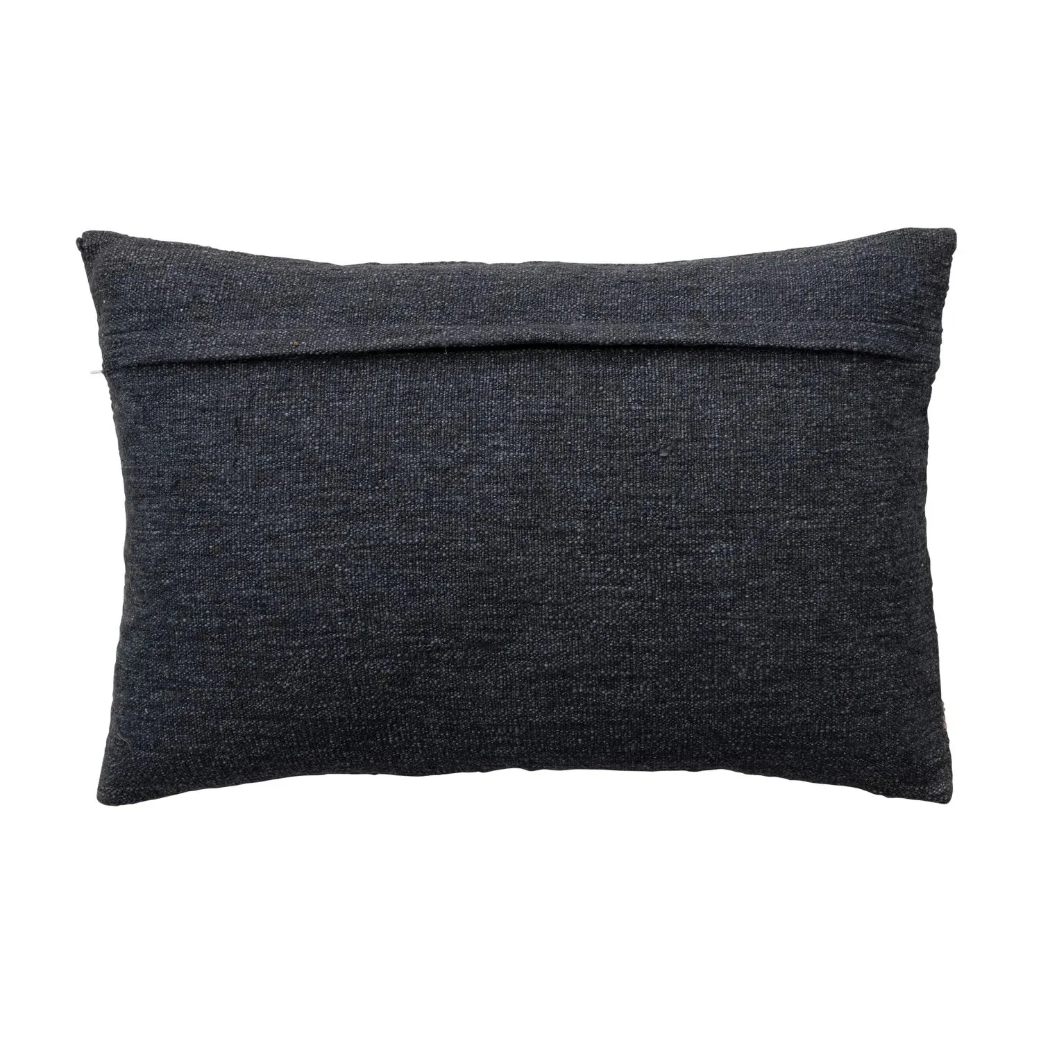 Charcoal and Jute Pillow