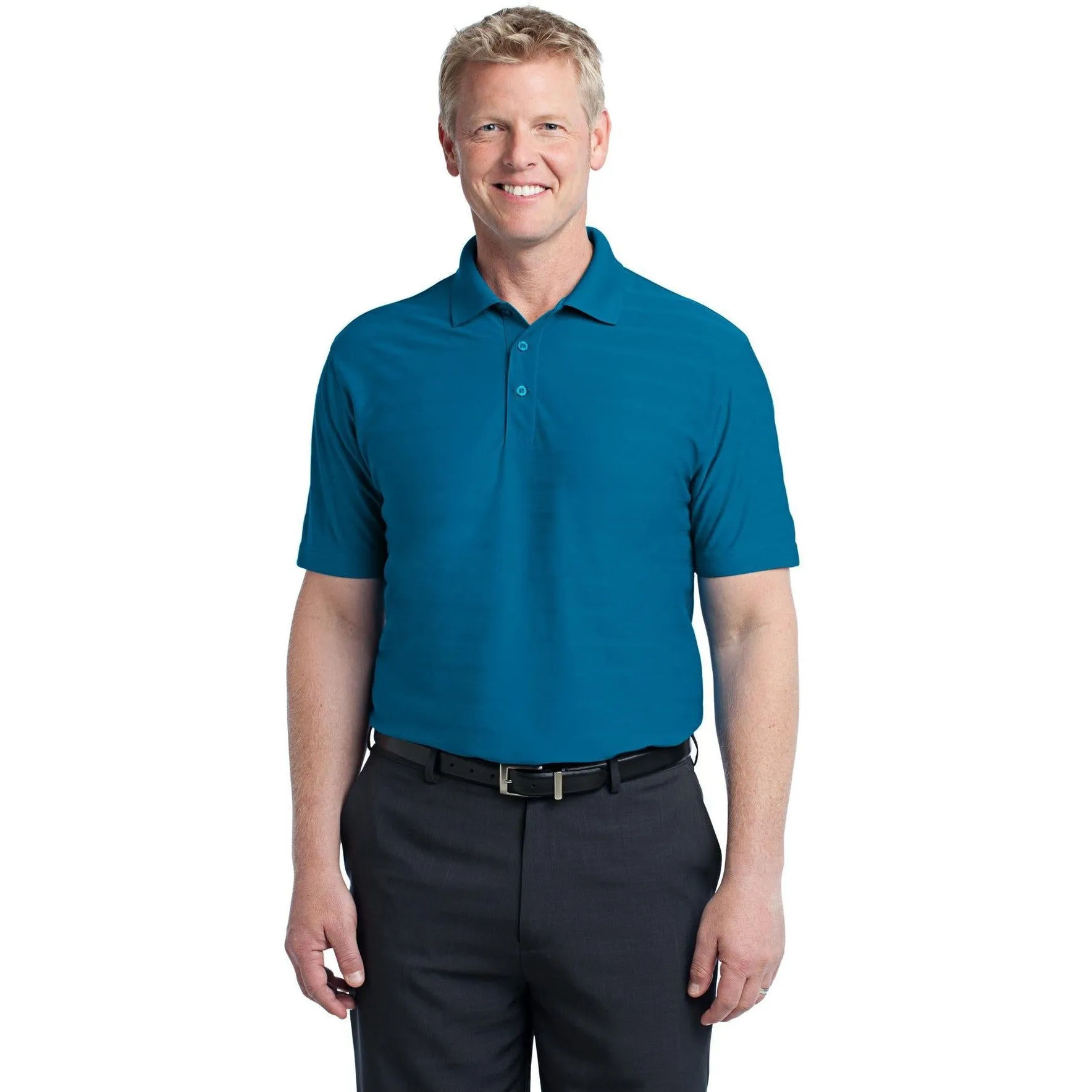 CLOSEOUT - Port Authority Horizontal Texture Polo