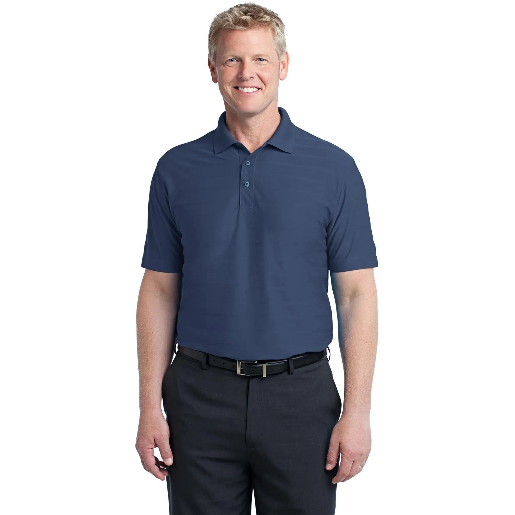 CLOSEOUT - Port Authority Horizontal Texture Polo