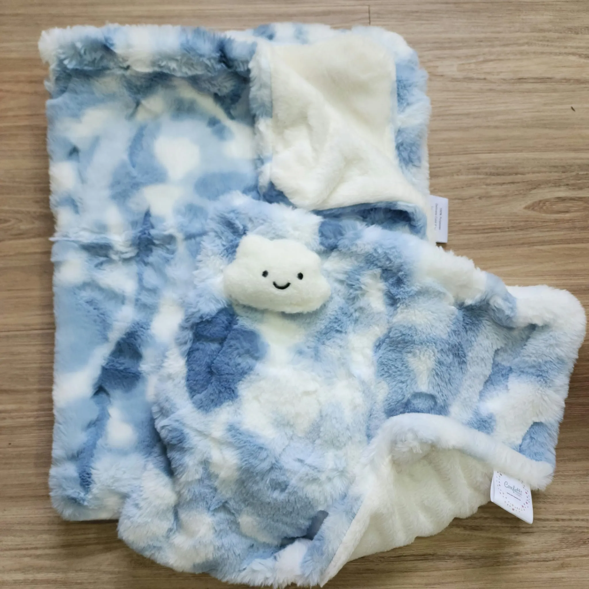 Confetti blue/white Security Blanket