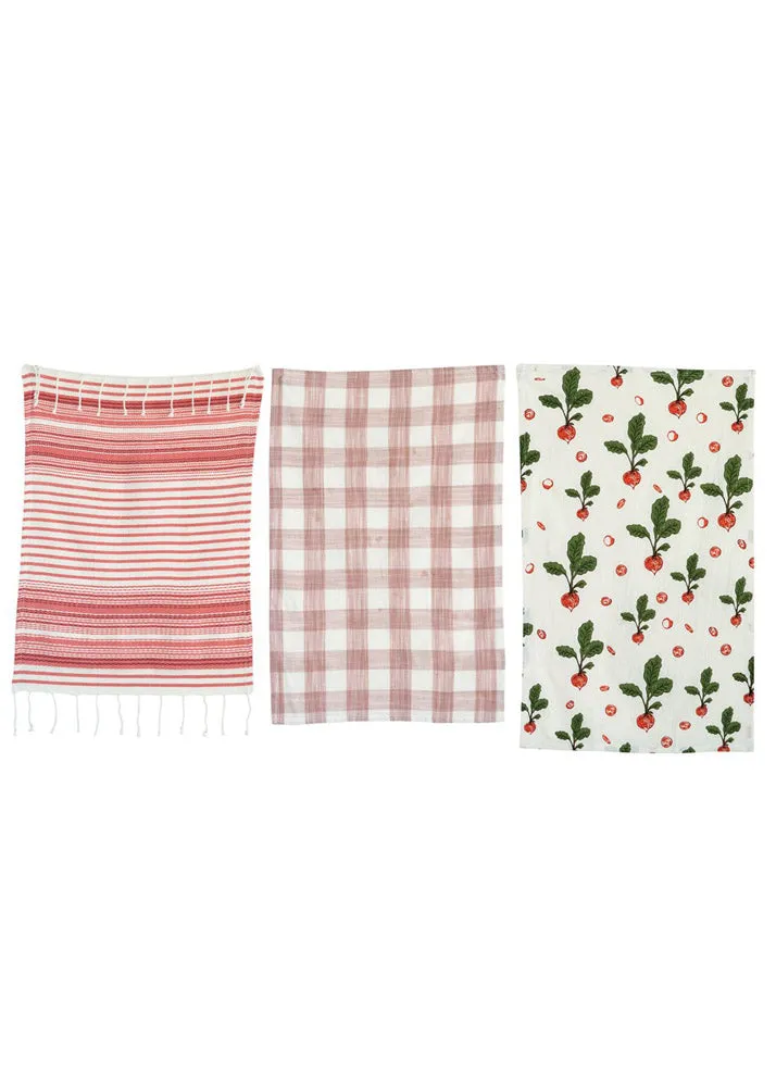 Cotton Tea Towels - Set of 3