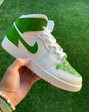 Custom Nike Air Jordan 1 Minecraft