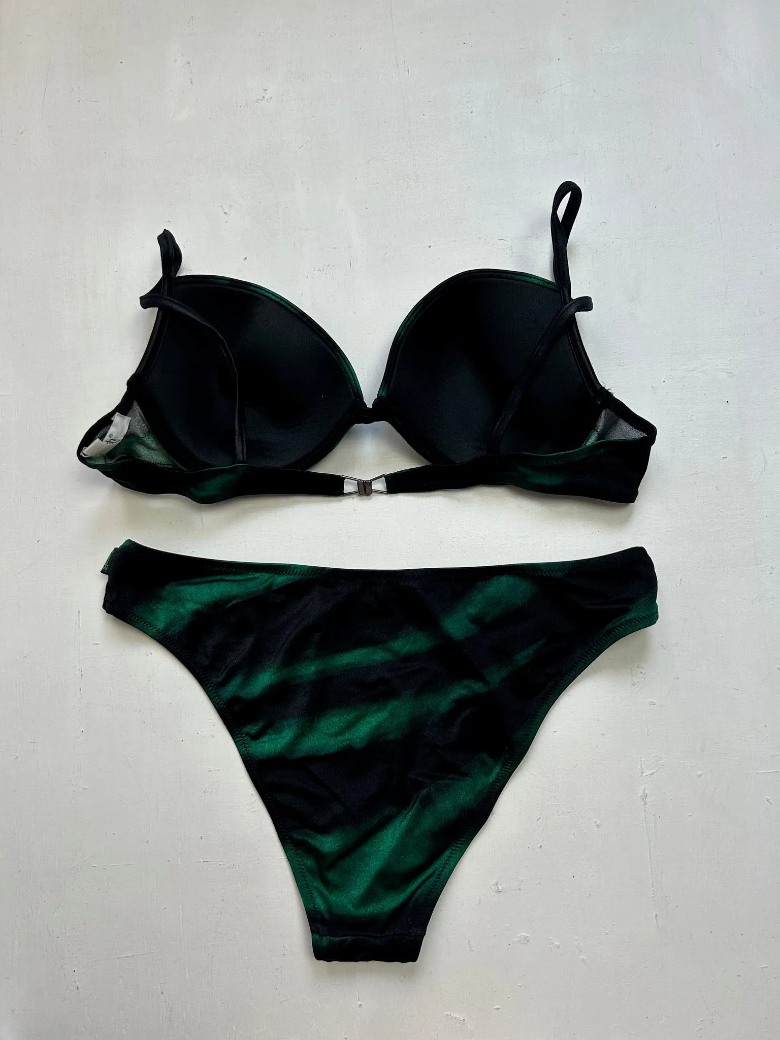 Dark green y2k vintage bikini set (M)