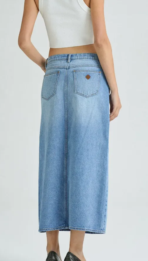 Denim Maxi Skirt by ABRAND