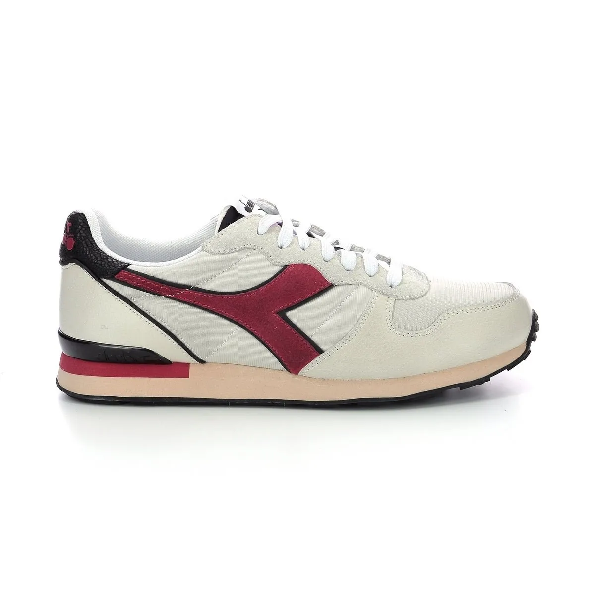 Diadora - Sneakers Bas Camaro Icona - Light Grey/Red - Mixte