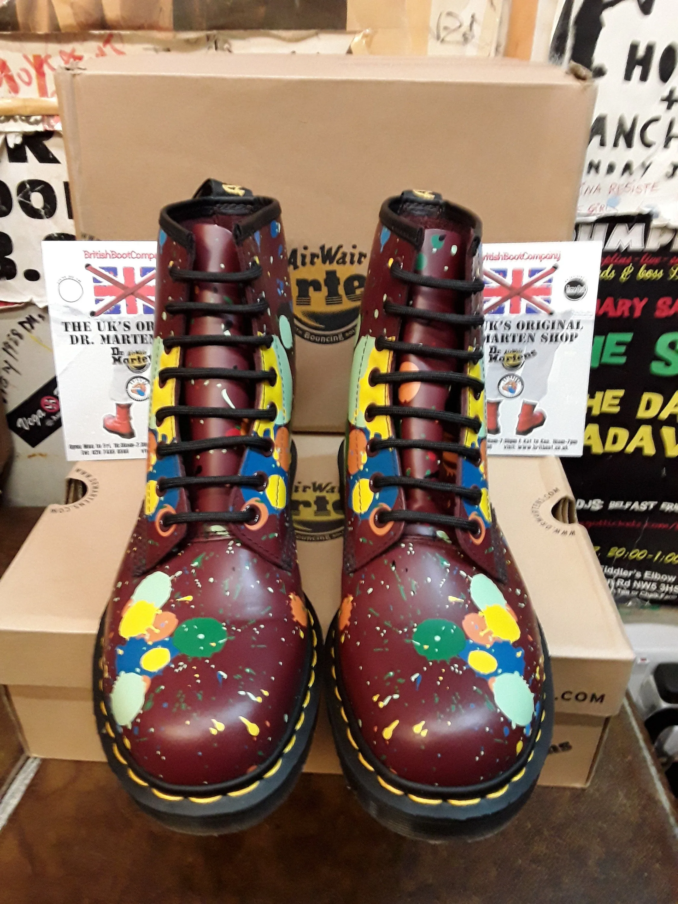 Dr Martens 1460 Cherry Splatter Size 7