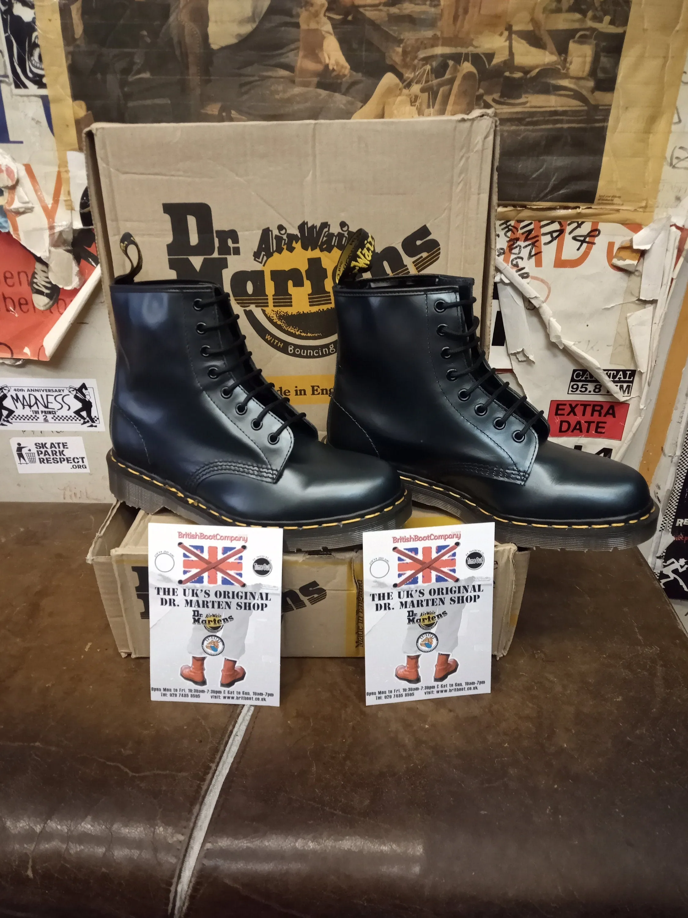 Dr Martens 1460 Graphite Shimmer Made in England Various Sizes