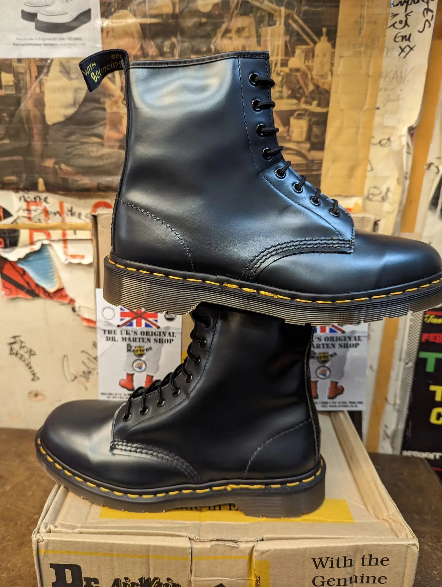 Dr Martens 1460 Graphite Shimmer Made in England Various Sizes