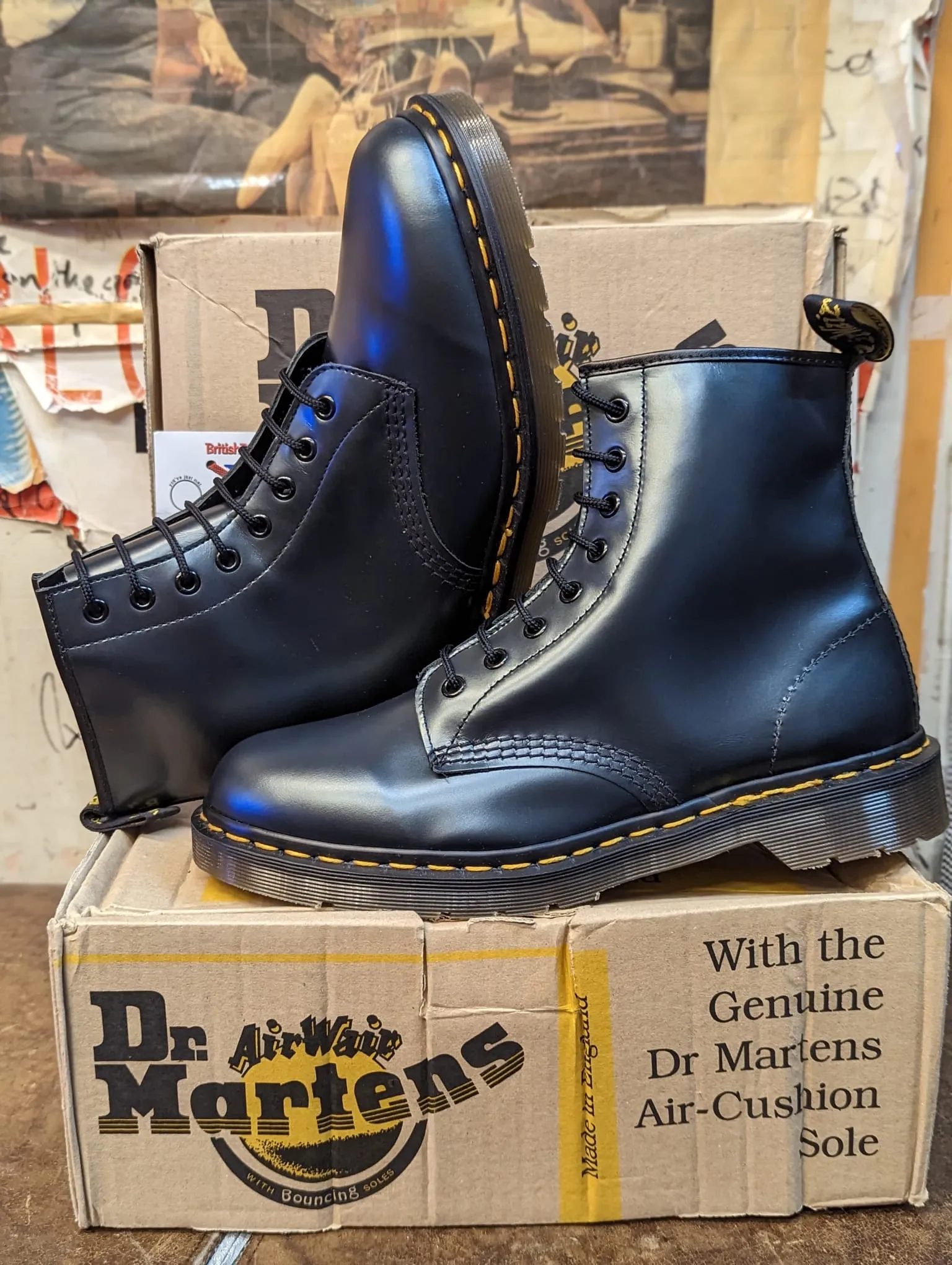 Dr Martens 1460 Graphite Shimmer Made in England Various Sizes