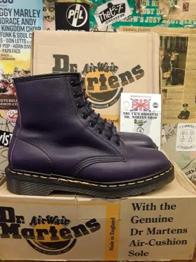 Dr Martens 1460 Purple Vegan Size 8 UK. Made in England