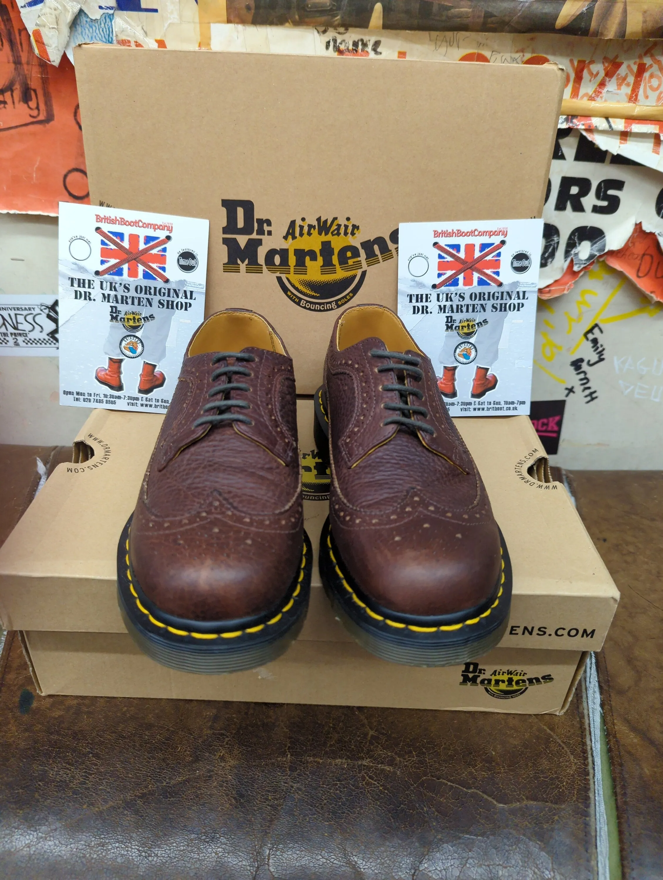 Dr Martens 3989 Bark Grizzly Brogue Size 5