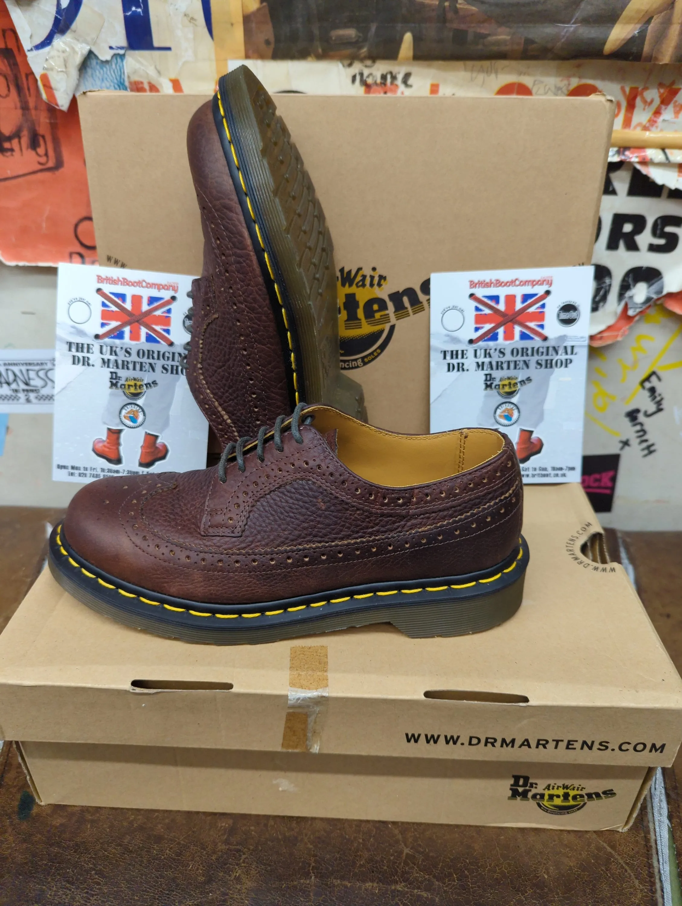 Dr Martens 3989 Bark Grizzly Brogue Size 5