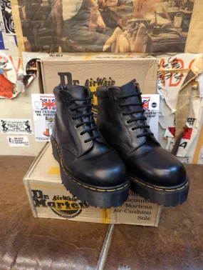 Dr Martens 939 Black Abaline Platform 6 Hole Made in England Size 10