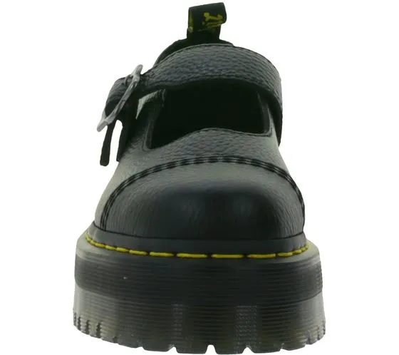 Dr. Martens Addina FLWR scarpe con plateau da donna, scarpe basse con cinturino per tutti i giorni 27644001 nere