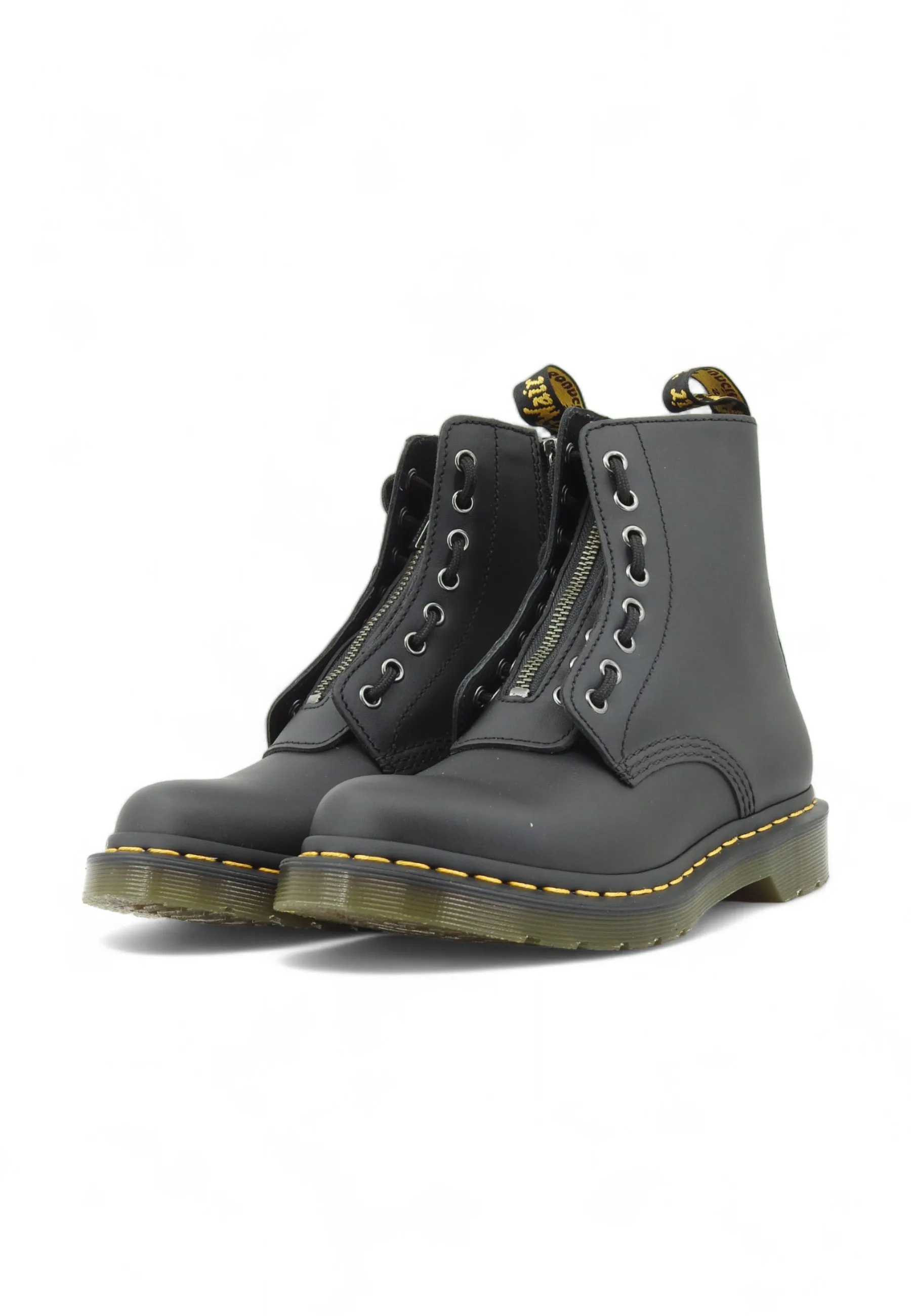 DR. MARTENS Anfibio Stivaletto Donna Black 1460-PASCAL FRNT ZIP-23863001