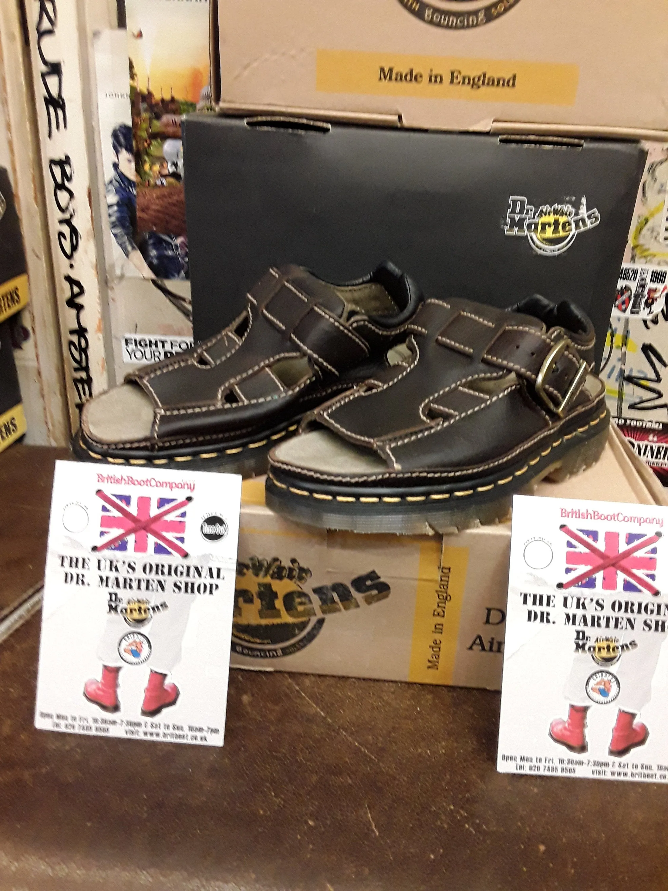 Dr Martens Made in England 5a26 Brown Sandal Size 6