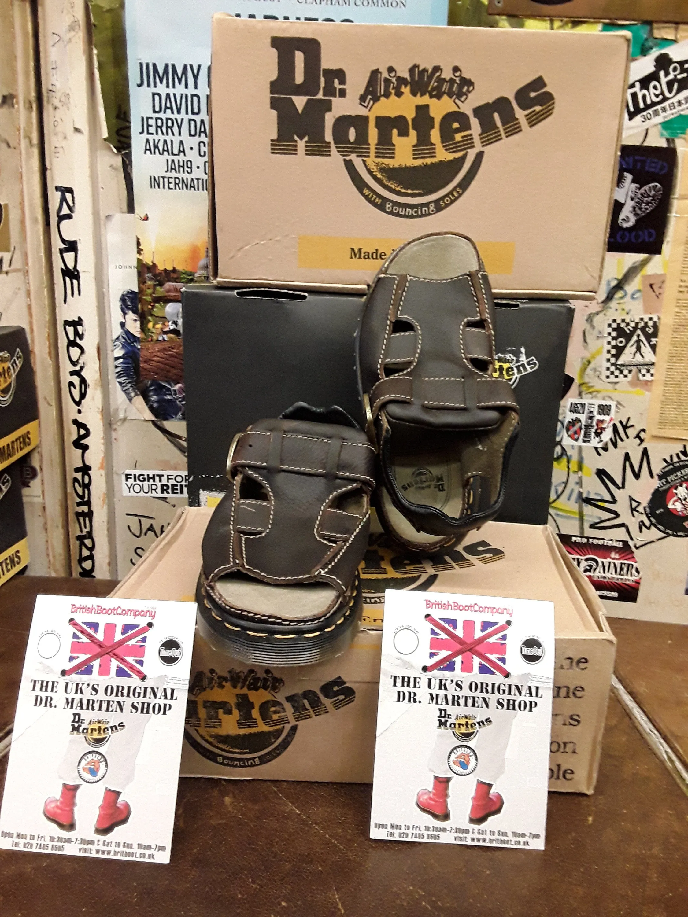 Dr Martens Made in England 5a26 Brown Sandal Size 6