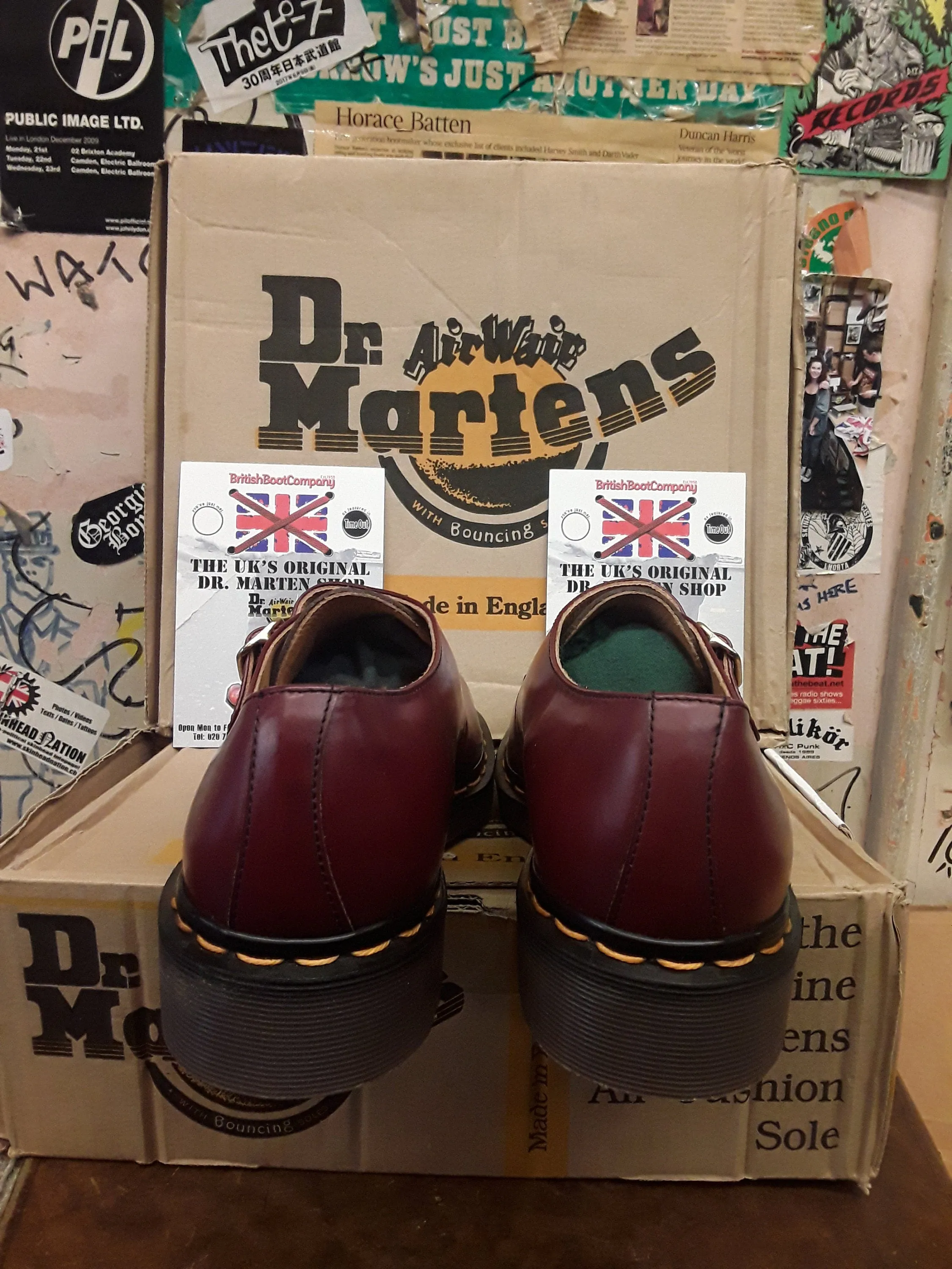 Dr Martens Made in England Export Quality Monk Strap Cherry Red Shoe Size 6 and 7