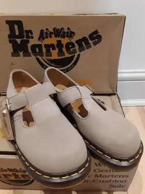 Dr Martens T Bar Mary Janes,  Natural Suede 5027z Made in England .Various sizes