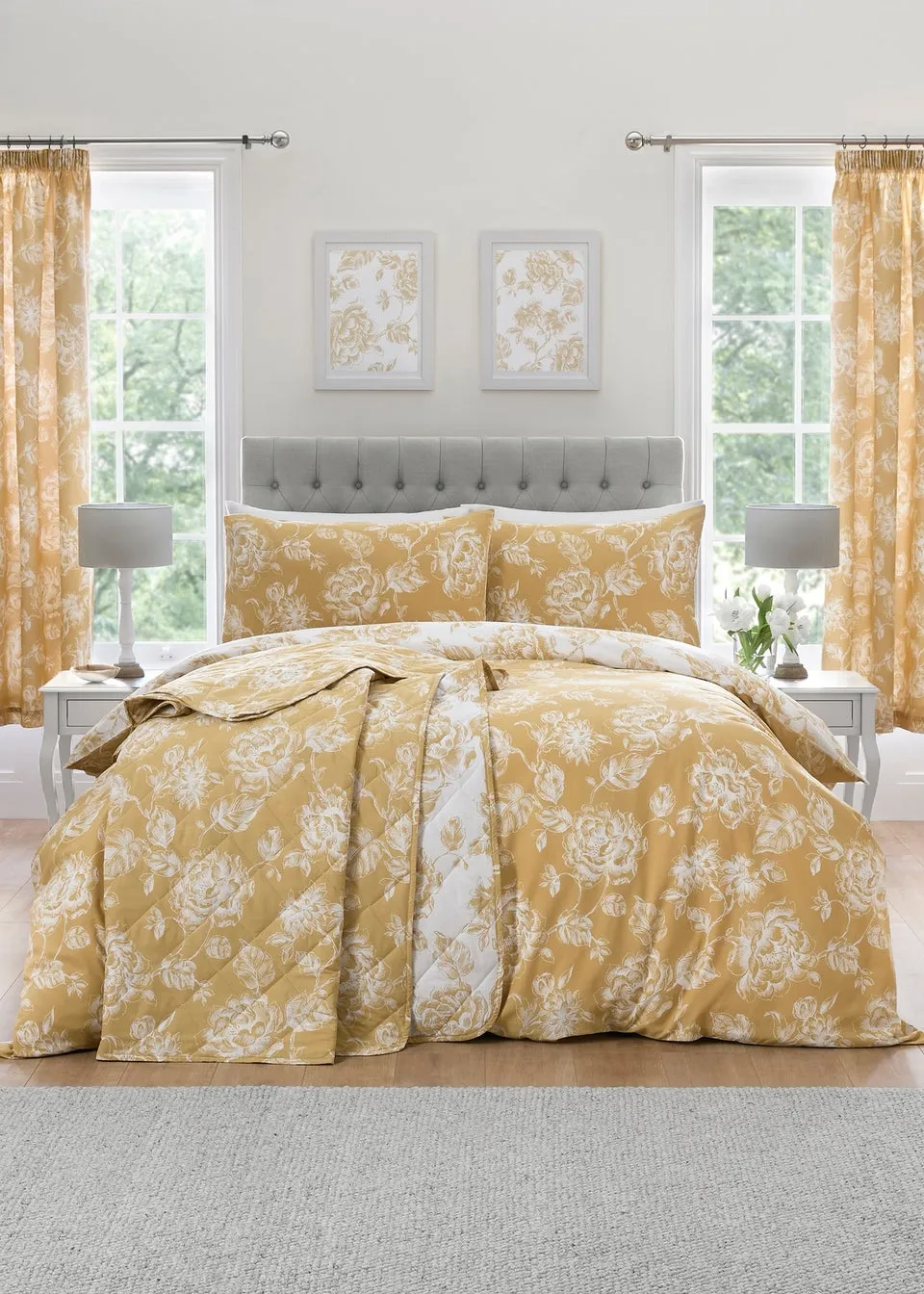 Dreams & Drapes Design Mishka Gold Duvet Cover Set