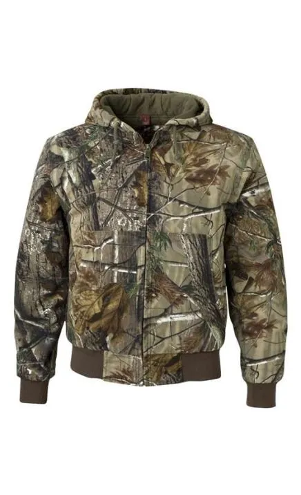 Dri Duck 5020T Cheyenne Boulder Cloth Hooded Jacket with Tricot Quilt Lining Tall Sizes