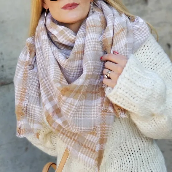 Effortlessly Chic Oversized Blanket Scarf