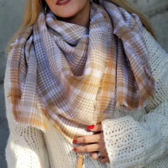 Effortlessly Chic Oversized Blanket Scarf