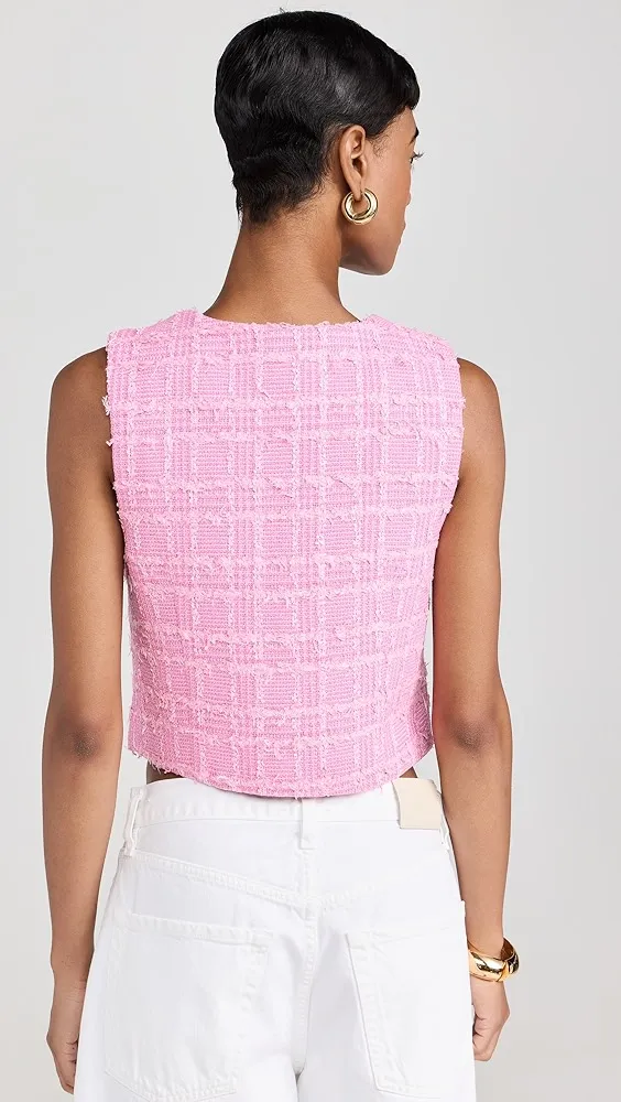 endless rose   Tweed Shirt Vest 