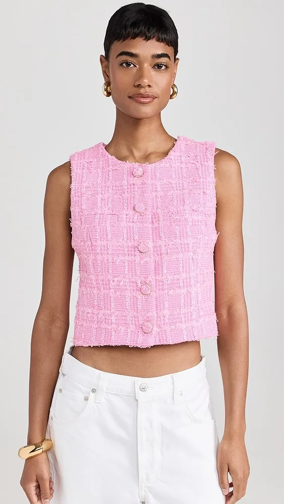 endless rose   Tweed Shirt Vest 