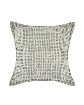 Everyday Cotton Waffle Pillow, Sky