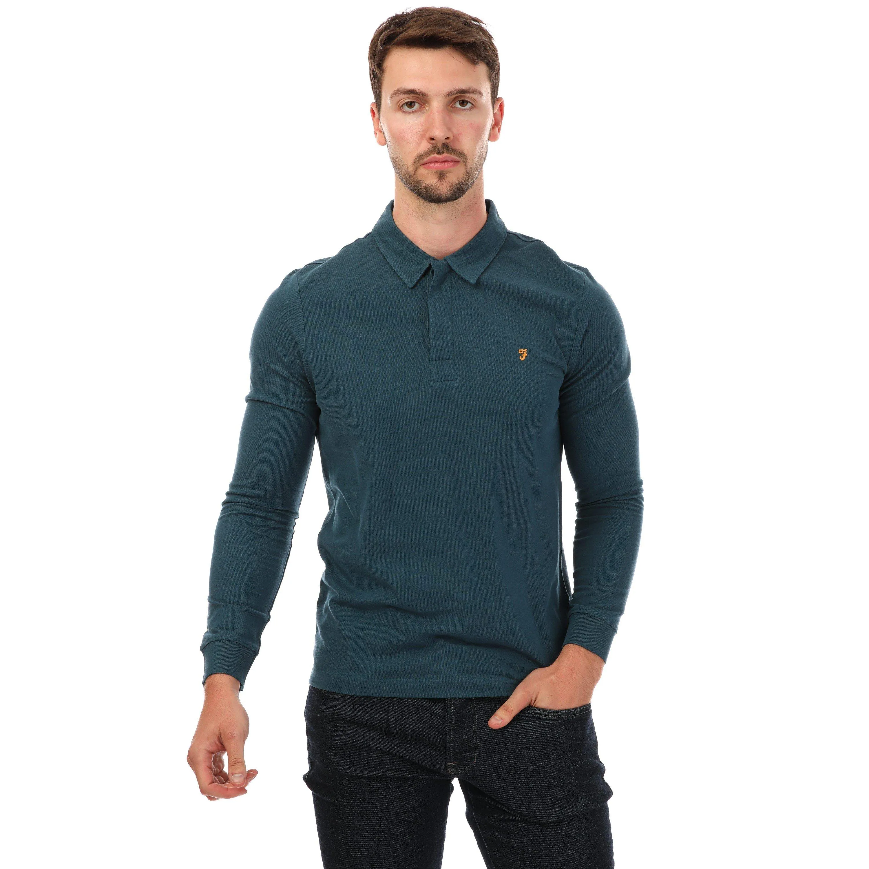 Farah Haslam Long Sleeve Polo Shirt